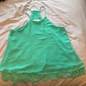 Teal tank top